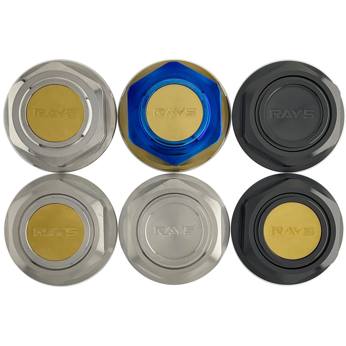 Nismo LMGT1 & LMGT2 Titanium Reproduction Center Caps, Set of 4